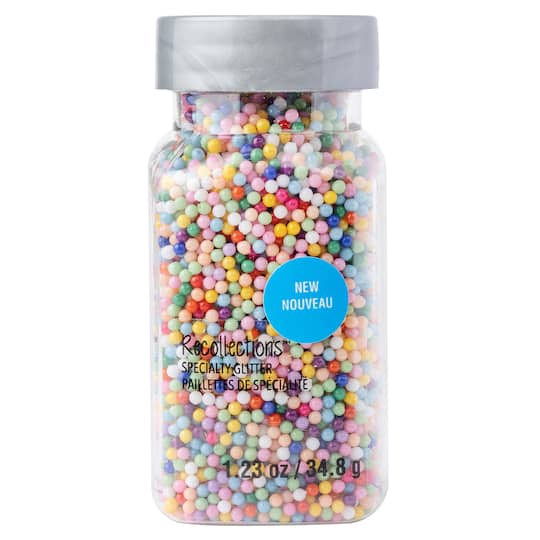 Rainbow Beads Specialty Glitter Shapes by Recollections&#x2122;